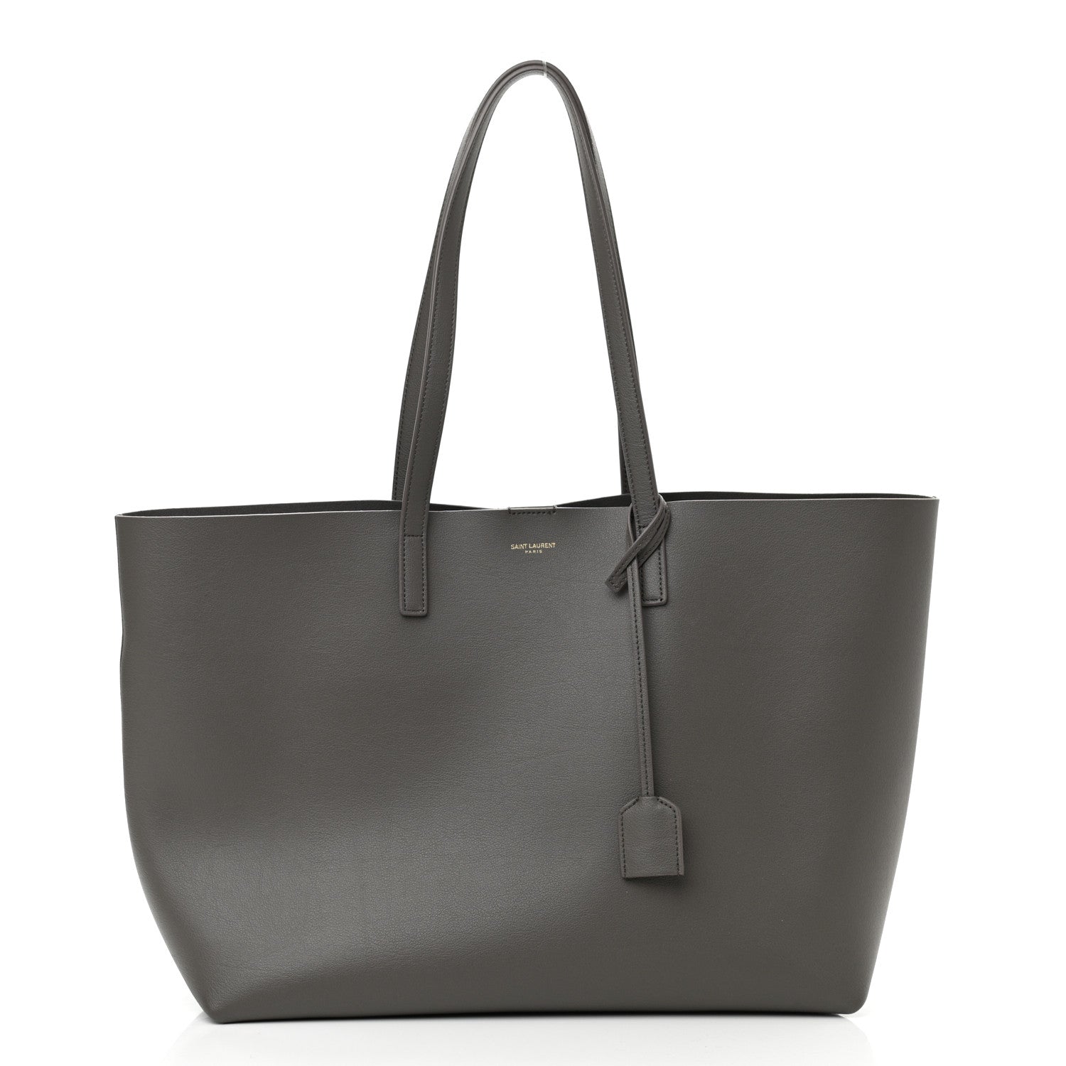 Saint Laurent Calfskin Large Shopping Tote Earth 3 of 12