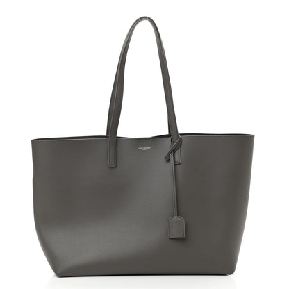 Saint Laurent Calfskin Large Shopping Tote Earth 3 of 12