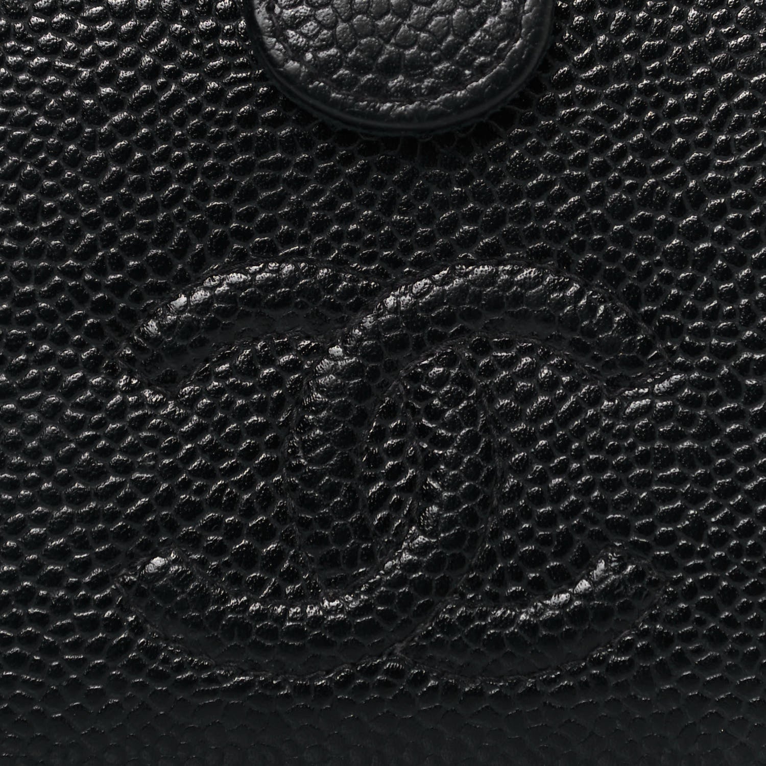 Chanel Caviar Timeless CC Compact French Wallet Black 7 of 12
