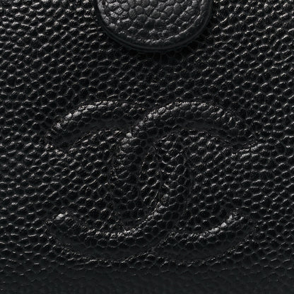 Chanel Caviar Timeless CC Compact French Wallet Black 7 of 12
