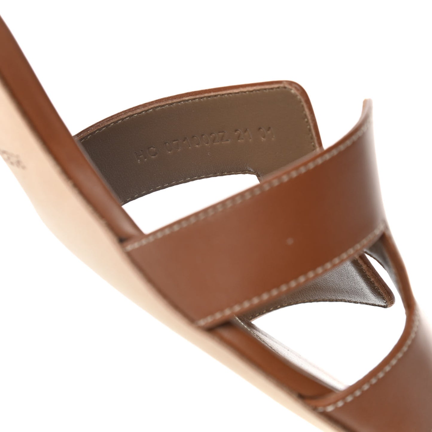 Calfskin Oasis Sandals 40 Gold