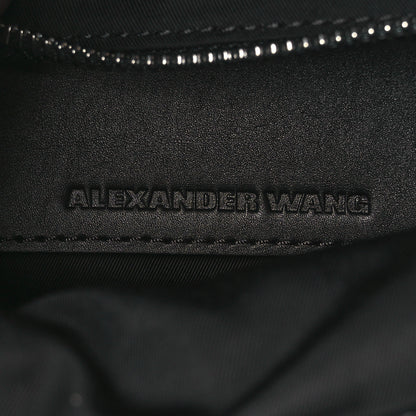 Alexander Wang Stingray Calfskin Perforated Sneaker Clutch Black Red White 6 of 12