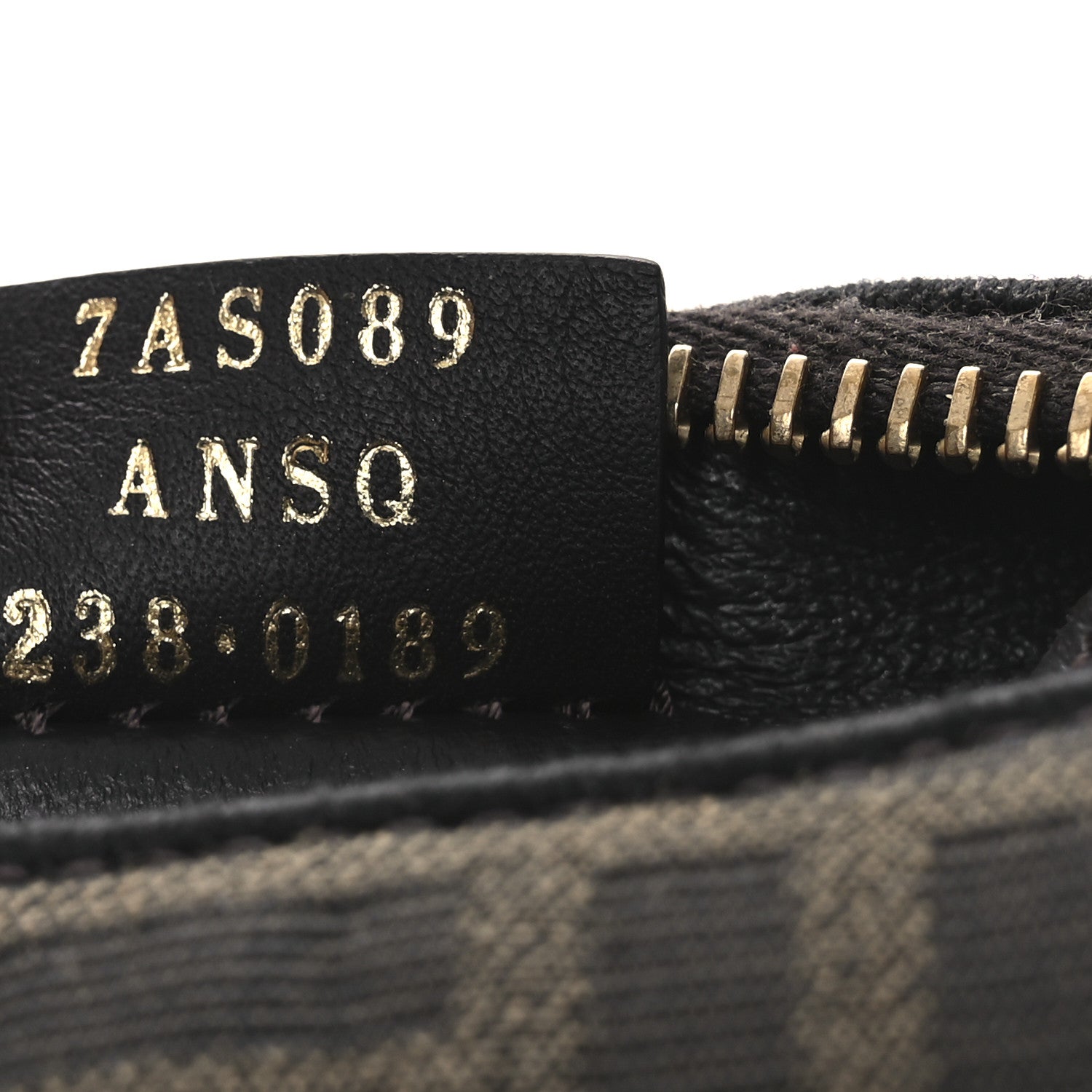 Fendi Fabric Jacquard FF 1974 Nano Fendigraphy Hobo Charm Tobacco Moro 7 of 12