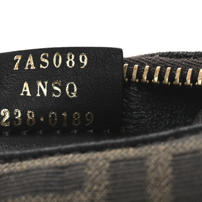 Fendi Fabric Jacquard FF 1974 Nano Fendigraphy Hobo Charm Tobacco Moro 7 of 12