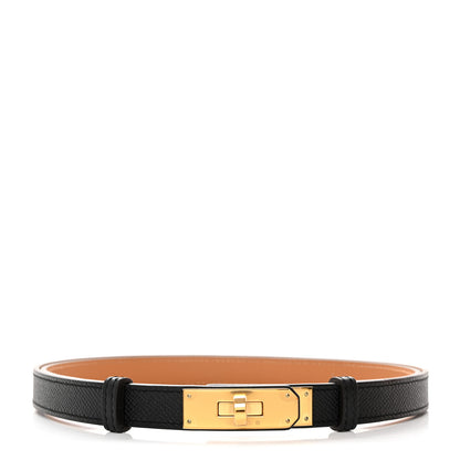 Hermes Epsom Kelly Belt Black 1 of 4