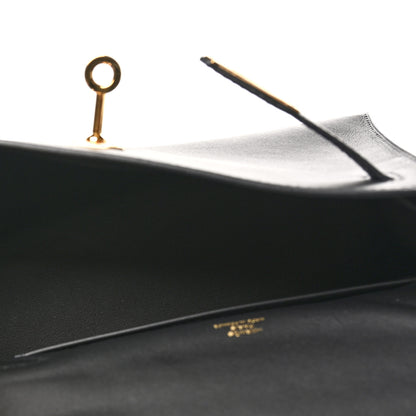 Hermes Swift Kelly Pochette Clutch Black 5 of 10