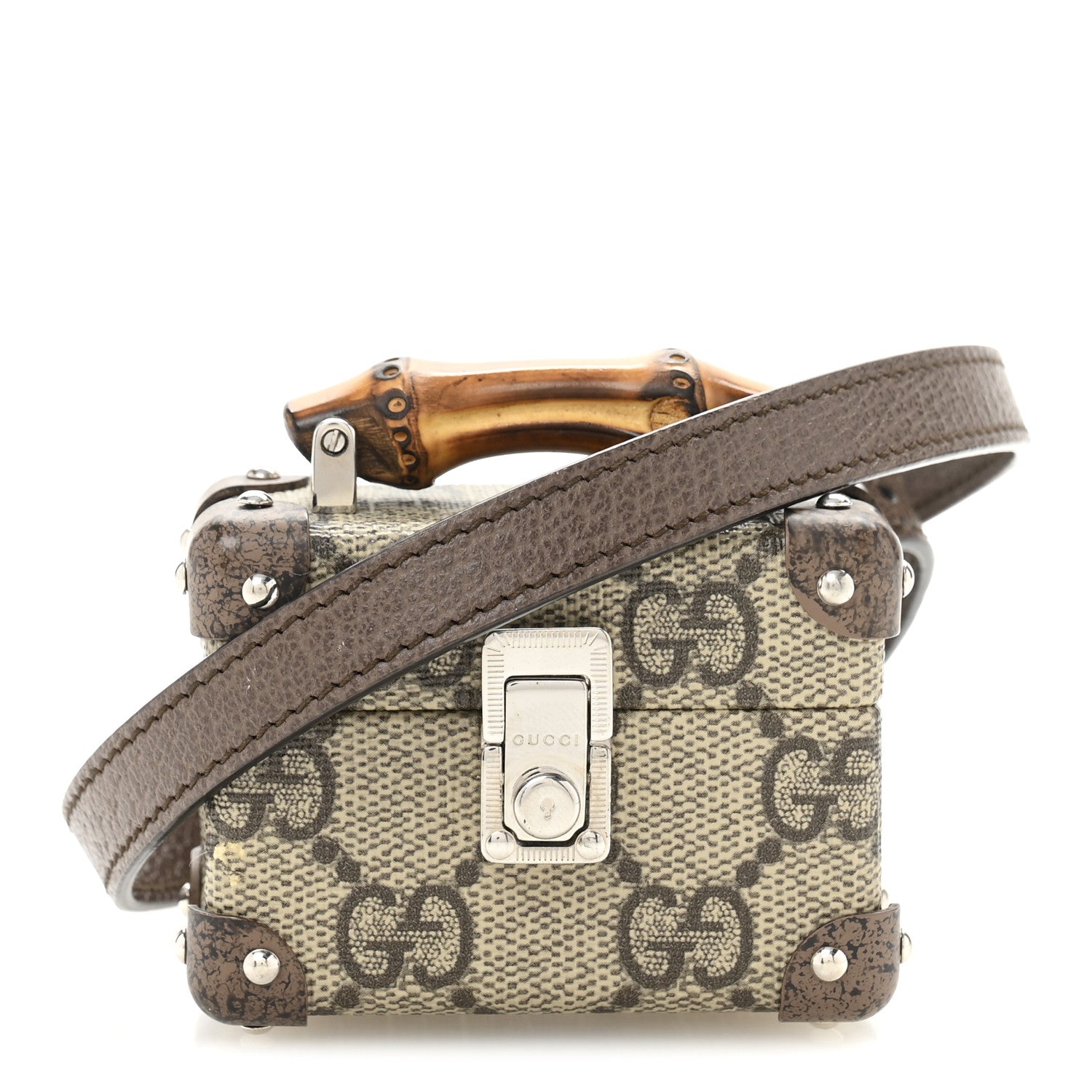 Gucci GG Supreme Monogram AirPods Pro Case Beige Ebony 1 of 10
