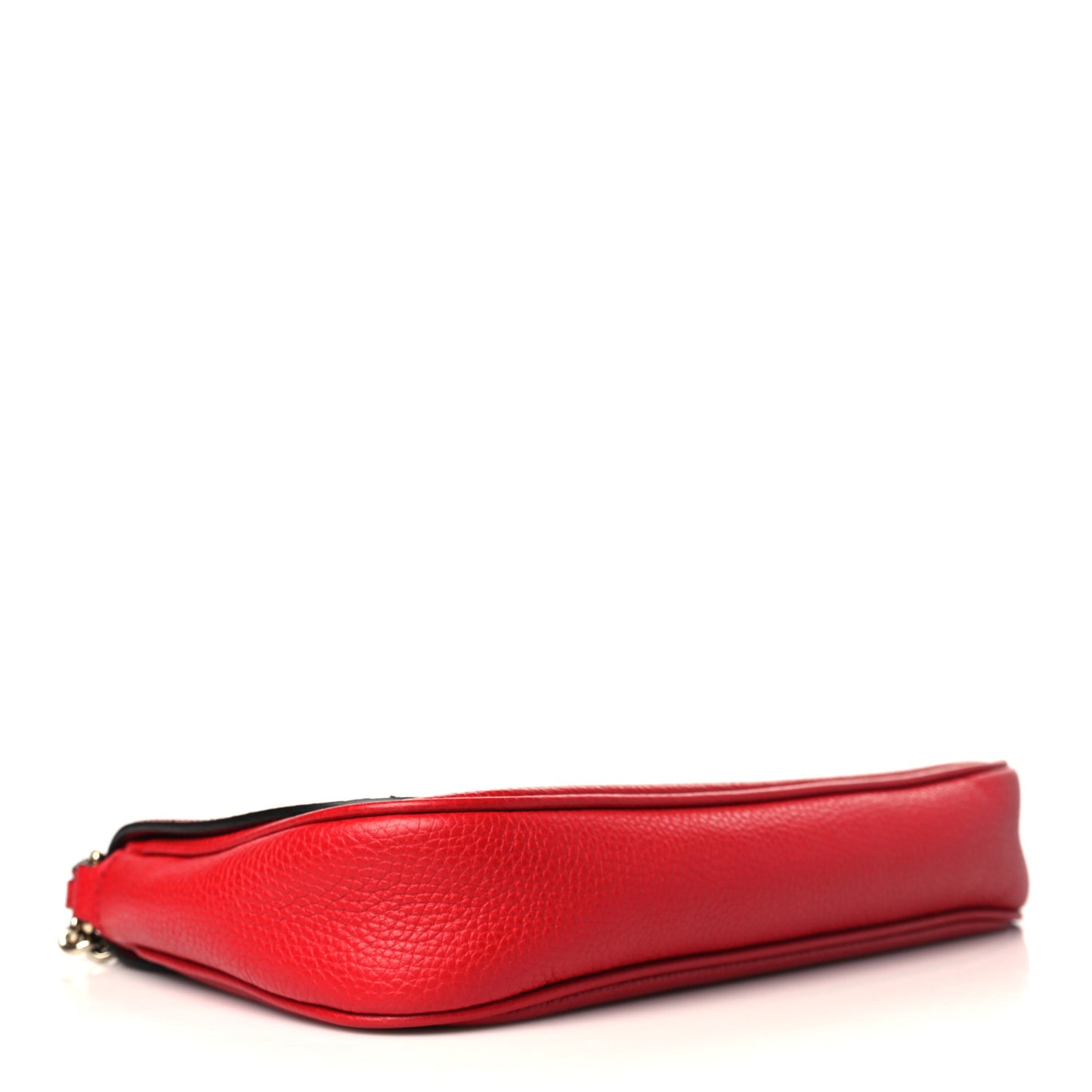 Pebbled Calfskin Medium Soho Flap Crossbody Vibrant Red