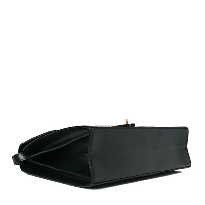 Gucci Calfskin Web Turn Lock Shoulder Bag Black 4 of 7