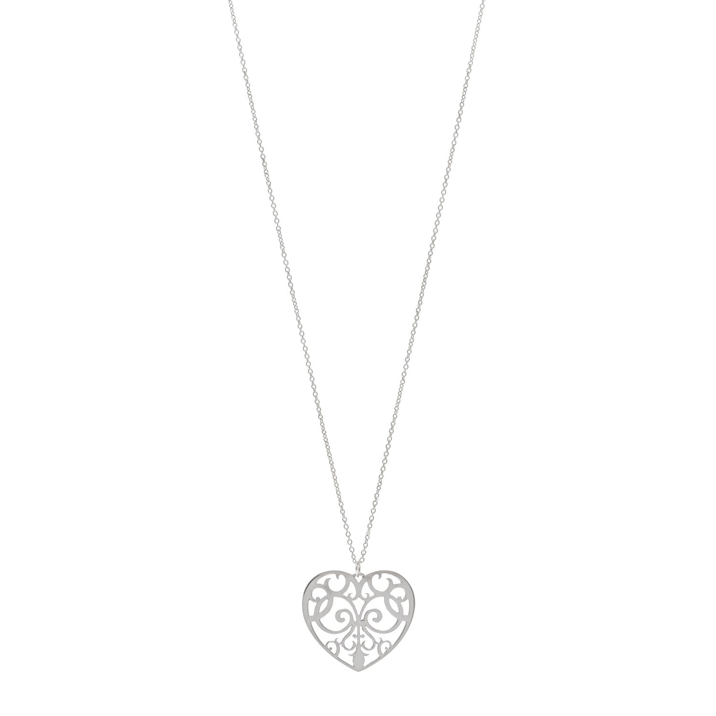 Sterling Silver Enchant Heart Pendant Necklace