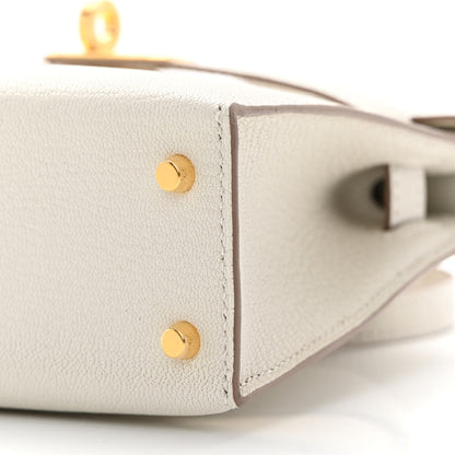 Hermes Chevre Mysore Mini Kelly Sellier 20 Mushroom 10 of 14