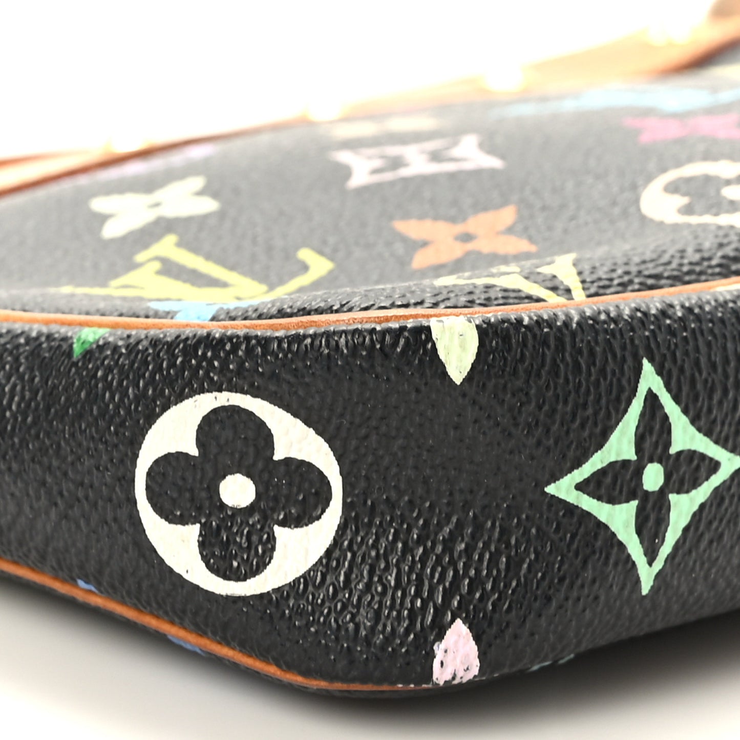 Monogram Multicolor Pochette Accessories Black