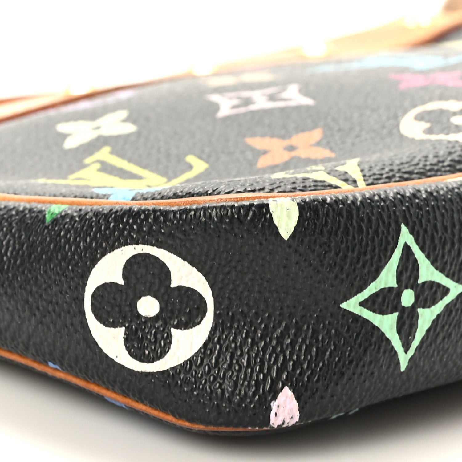 Louis Vuitton Monogram Multicolor Pochette Accessories Black 7 of 8