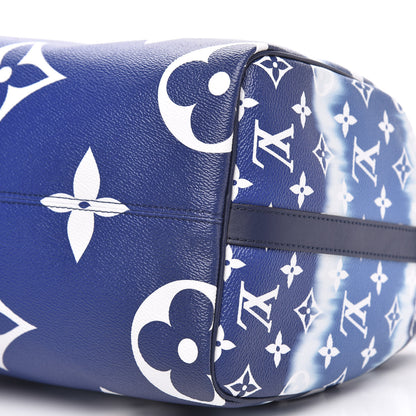Louis Vuitton Monogram Escale Speedy Bandouliere 30 Blue 9 of 12