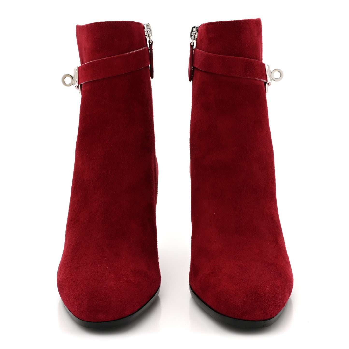 Suede Goatskin Saint Germain Ankle Boots 37 Rouge Tibetain