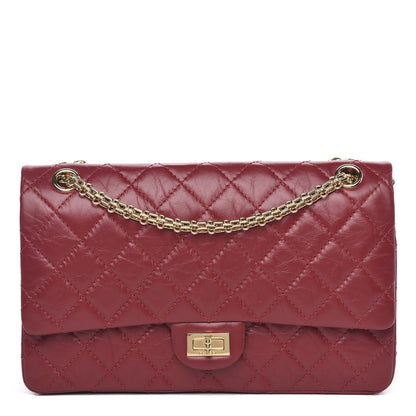 Chanel Aged Calfskin Quilted 2.55 Reissue 226 Flap Red 1 of 10