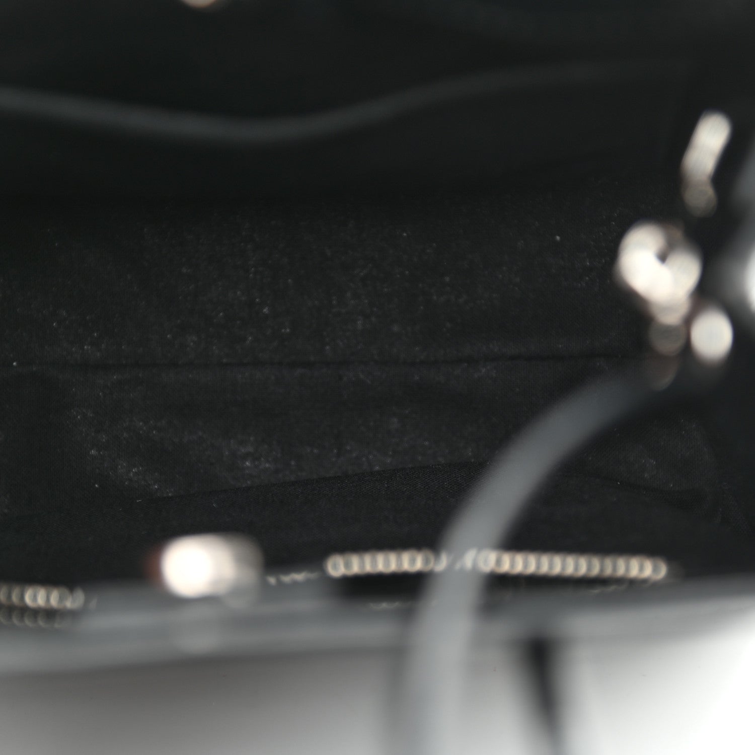 Balenciaga Shiny Calfskin Logo Crocodile Embossed North South Shopper Tote XXS Black White 5 of 8