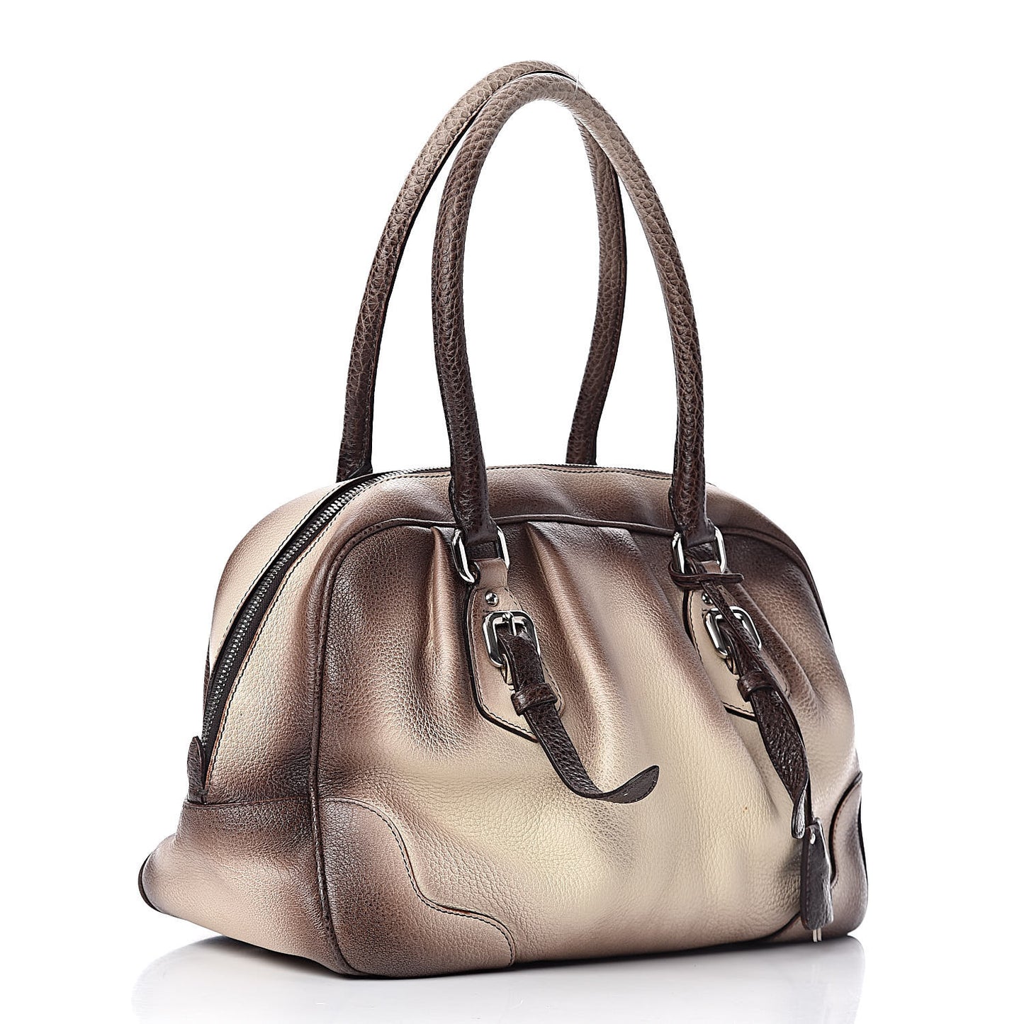 Cervo Lux Bowler Bag Brown