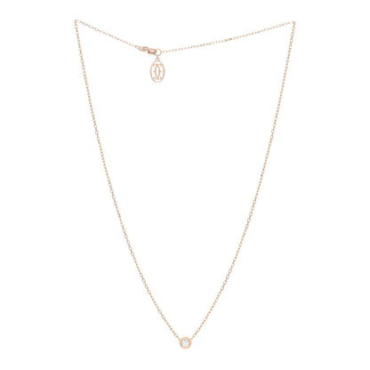 Cartier 18K Pink Gold Diamond LM D'Amour Pendant Necklace 3 of 4