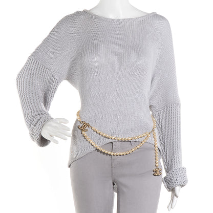 Chanel Pearl CC Double Strand Belt Gold 2 of 5