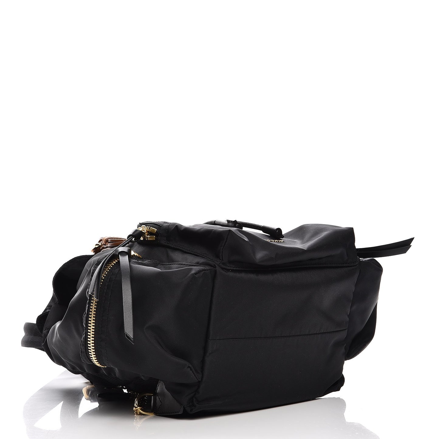 Nylon Medium Rucksack Backpack Black