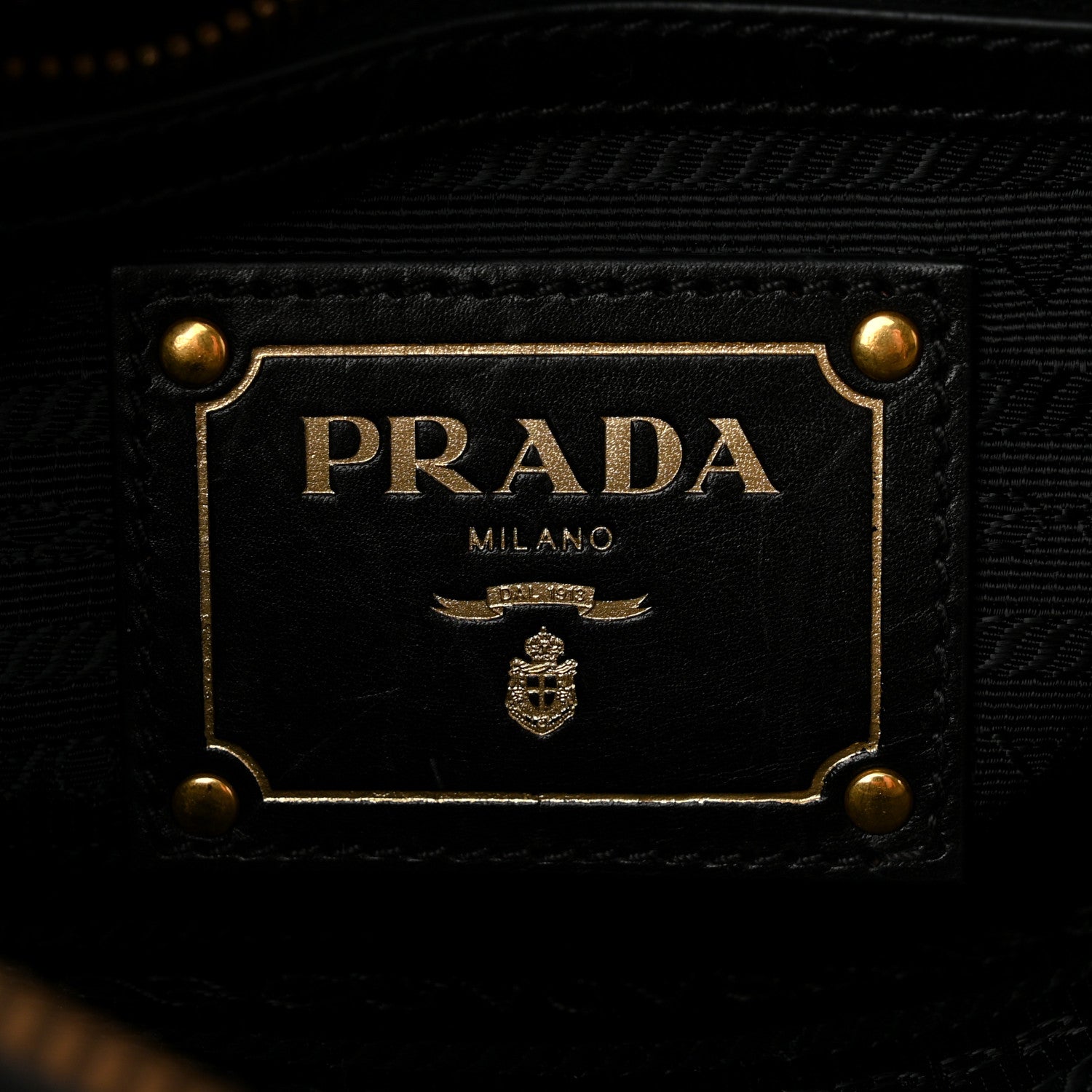 Prada Tessuto Nylon Soft Calfskin Shopping Satchel Black 7 of 11