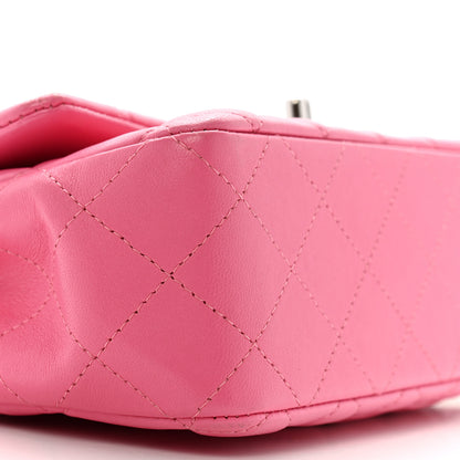 Chanel Lambskin Quilted Mini Rectangular Flap Pink 9 of 13