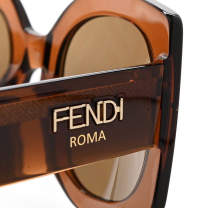 Fendi Acetate FF Sunglasses FF 0436/G/S Brown 5 of 8