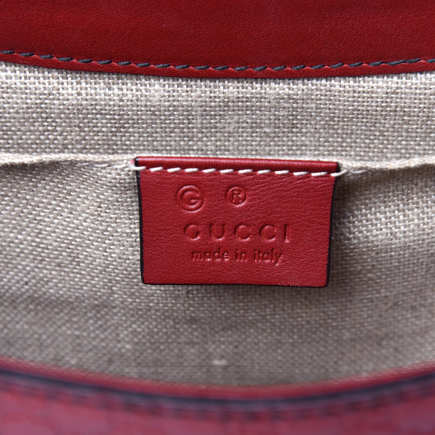 Gucci Microguccissima Medium Emily Chain Shoulder Bag Red 8 of 12