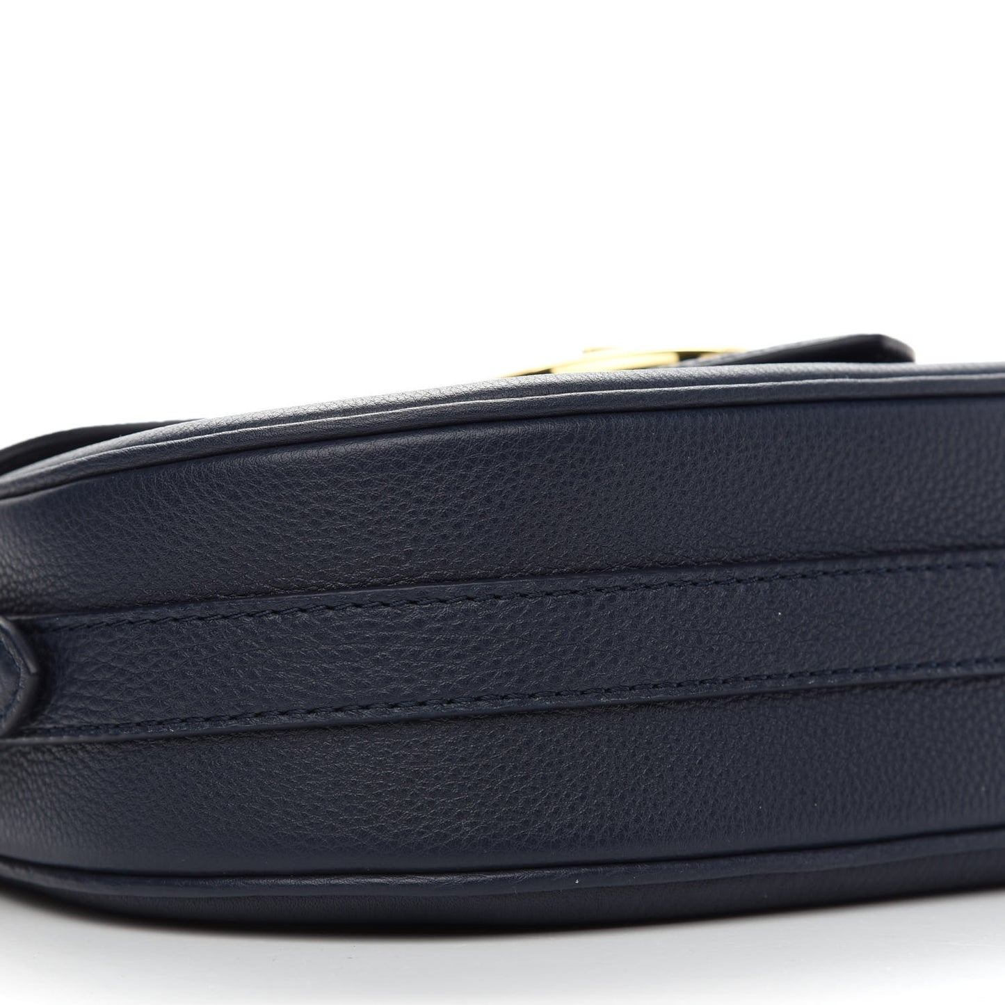 Grained Calfskin LV Pont 9 Soft MM Bleu Marine