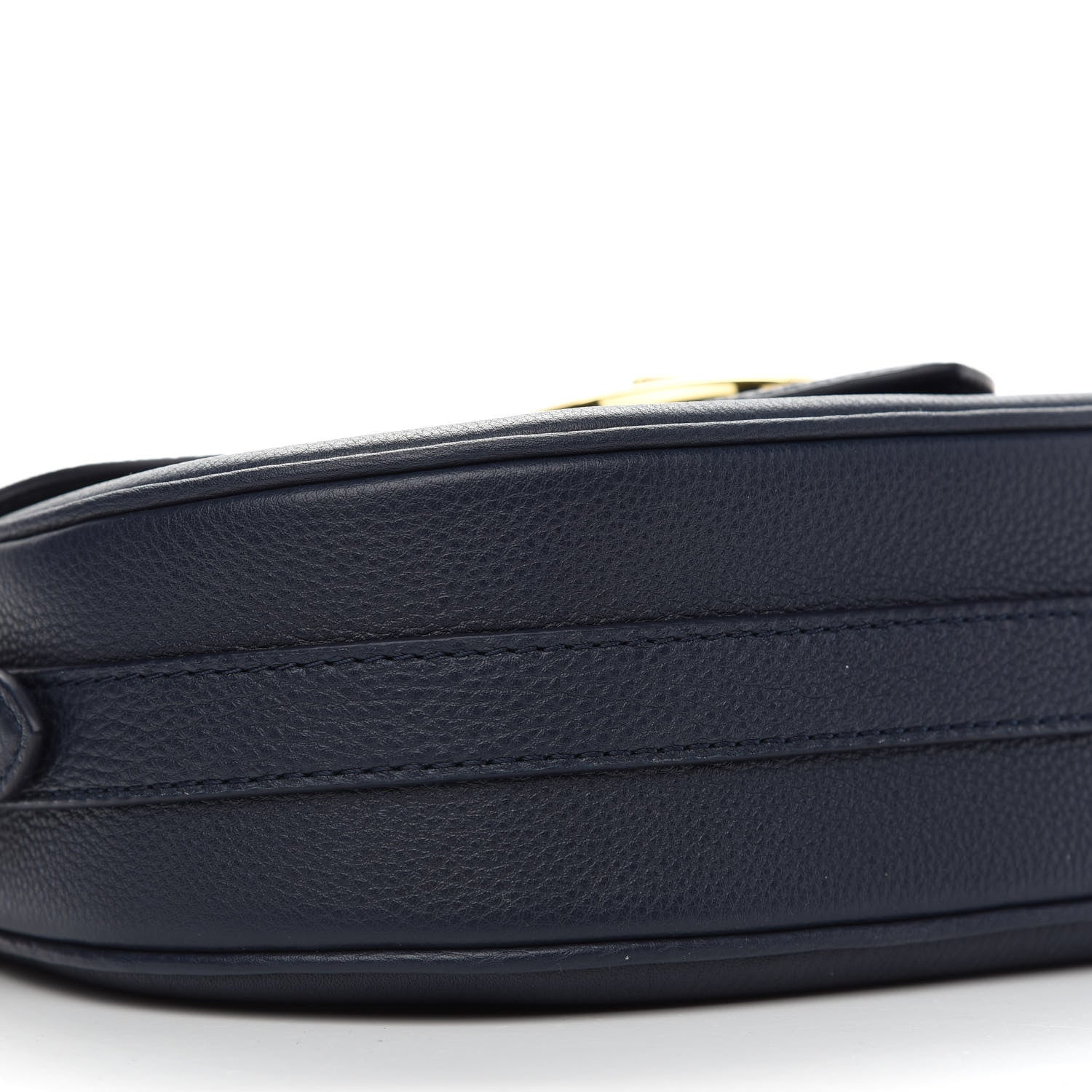 Louis Vuitton Grained Calfskin LV Pont 9 Soft MM Bleu Marine 7 of 8