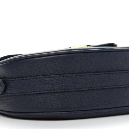 Louis Vuitton Grained Calfskin LV Pont 9 Soft MM Bleu Marine 7 of 8