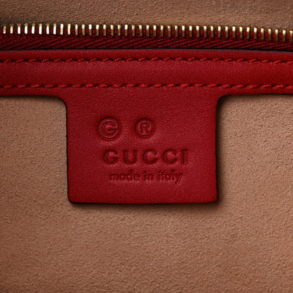 Gucci GG Supreme Monogram Blooms Medium Zippered Bucket Tote Beige Blue Navy Hibiscus Red 5 of 8