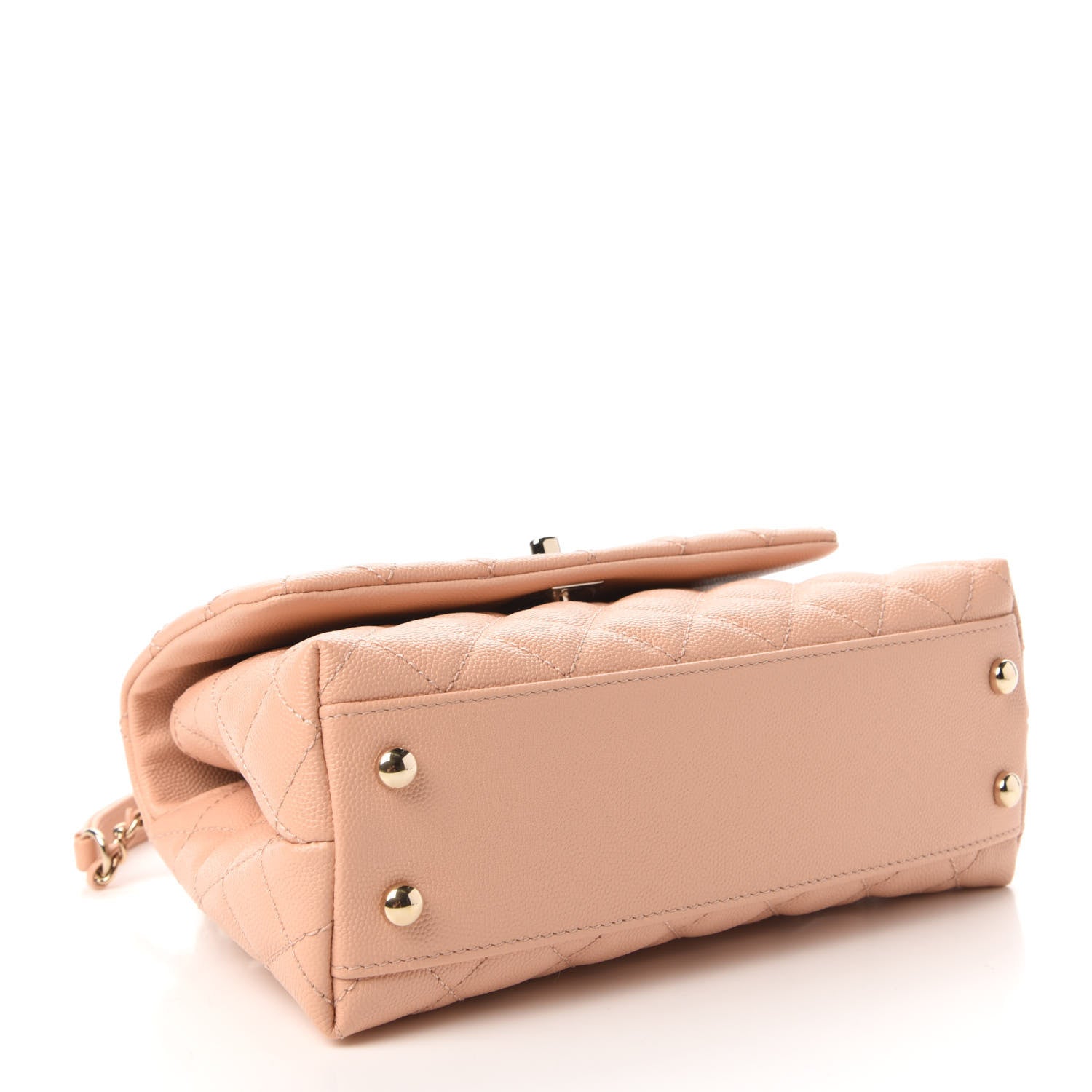 Chanel Caviar Quilted Mini Coco Handle Flap Light Pink 4 of 11