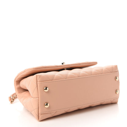 Chanel Caviar Quilted Mini Coco Handle Flap Light Pink 4 of 11