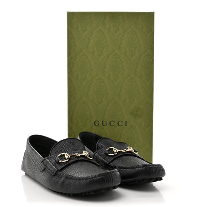 Gucci Calfskin Mens Horsebit Alcapulco Moccasins 8 Black 10 of 10