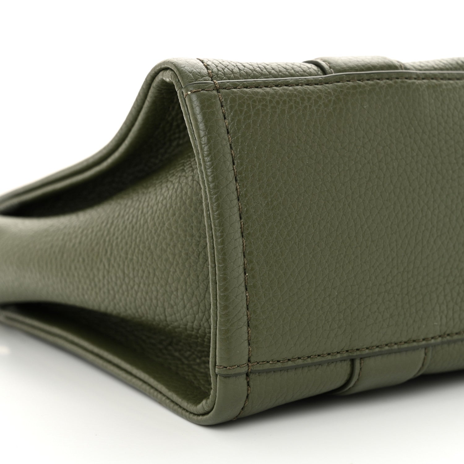 Marc Jacobs Grained Calfskin Small The Tote Bag Bronze Green 10 of 16