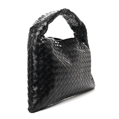 Bottega Veneta Calfskin Intrecciato Small Hop Black 3 of 10