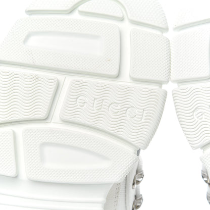 Gucci X SEGA Mesh Calfskin Suede Womens Flashtrek Sneakers 37 Great White 6 of 8