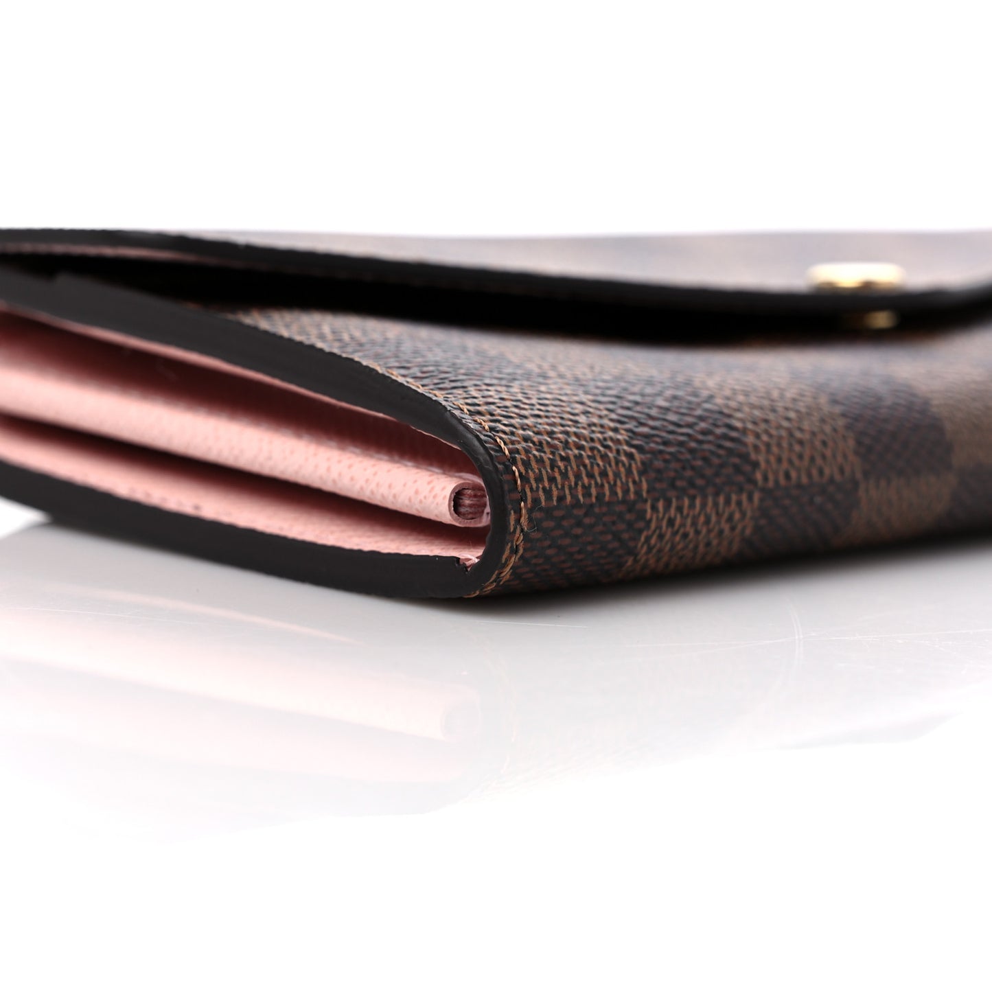 Damier Ebene Sarah Wallet NM Rose Ballerine