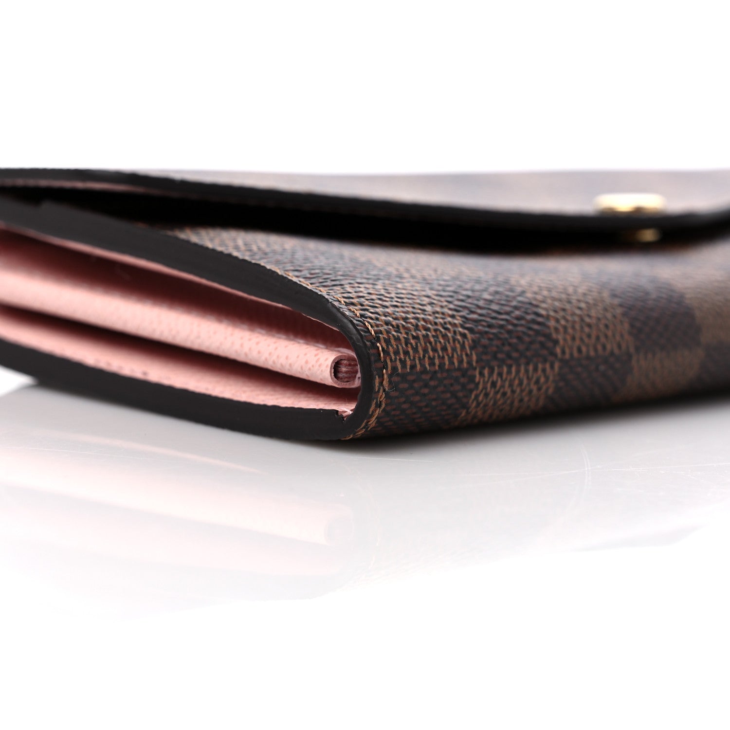 Louis Vuitton Damier Ebene Sarah Wallet NM Rose Ballerine 7 of 12
