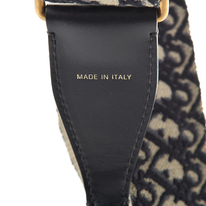 Christian Dior Oblique Adjustable Shoulder Strap Blue 4 of 4