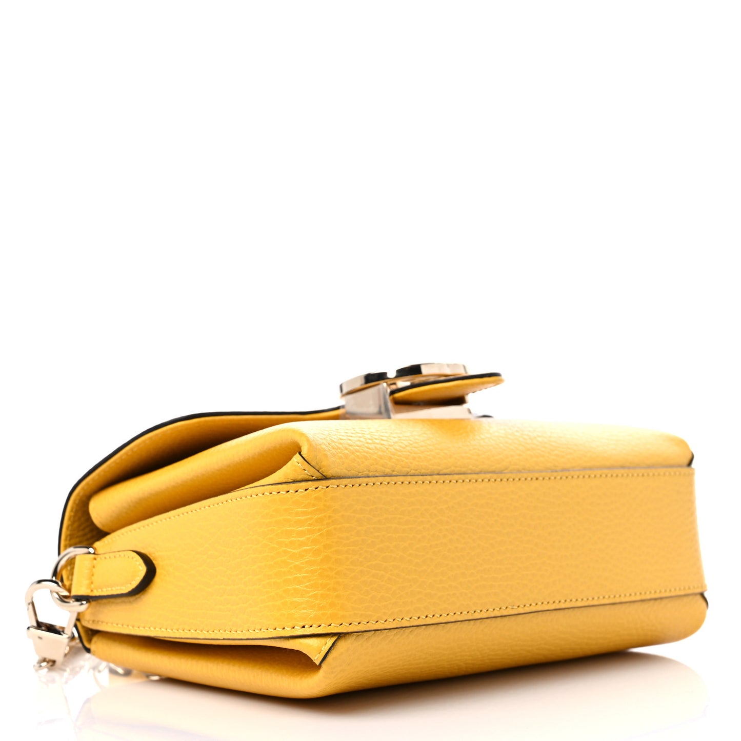 Dollar Calfskin Interlocking G Crossbody Bag New Buttercup