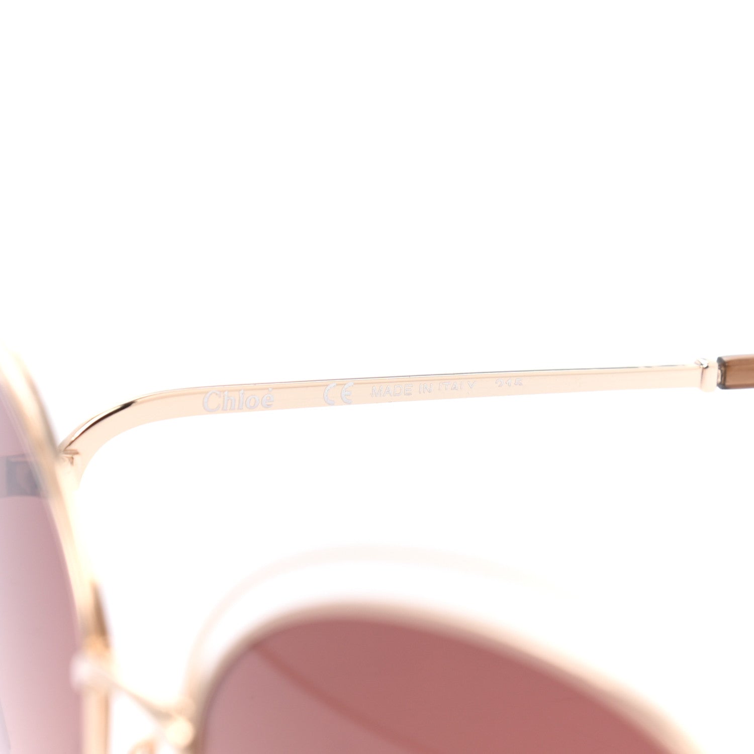 Chloe Oversized Round Carlina Sunglasses CE119S Gold 5 of 6