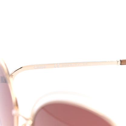 Chloe Oversized Round Carlina Sunglasses CE119S Gold 5 of 6