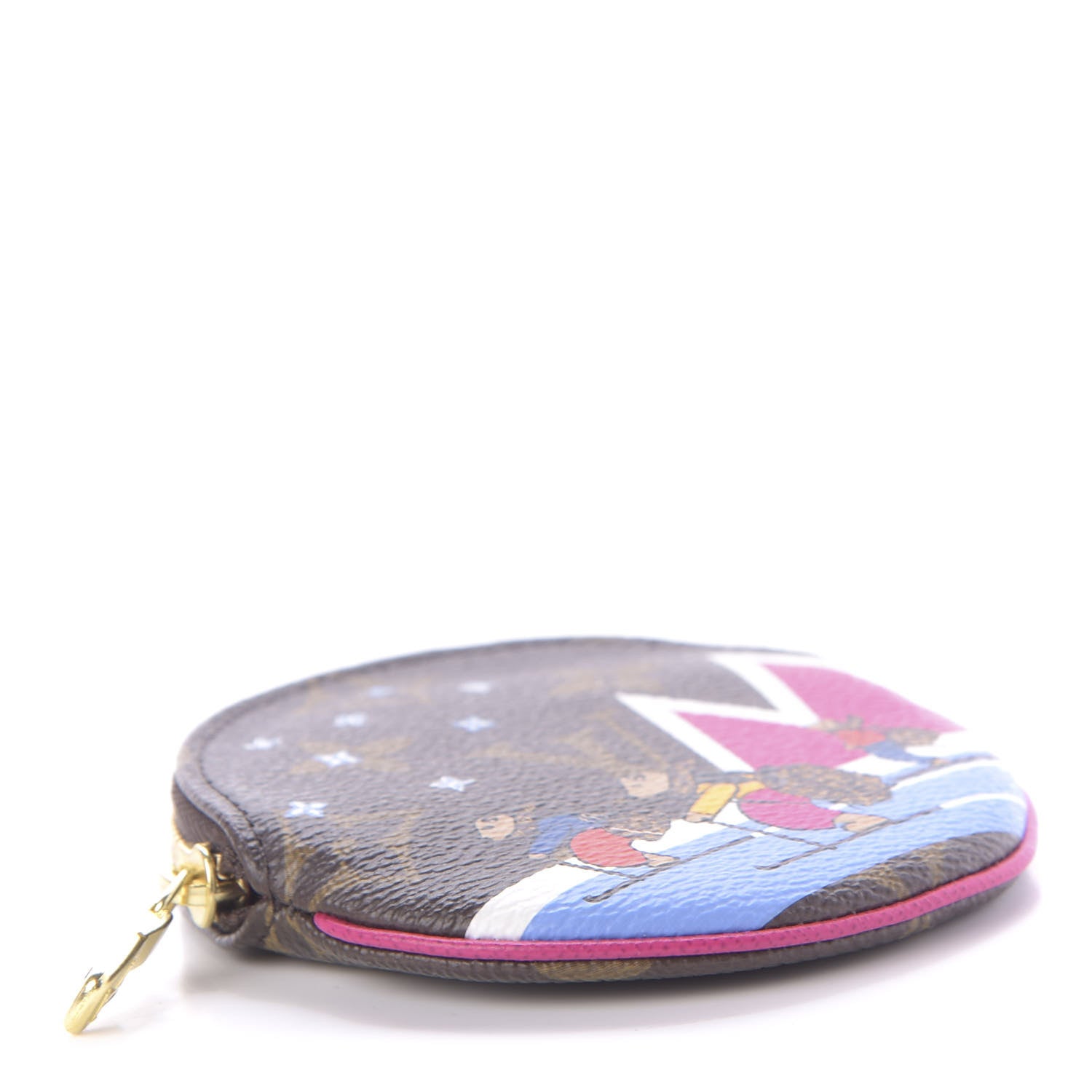 Louis Vuitton Monogram 2018 Christmas Animation Round Coin Purse 3 of 7