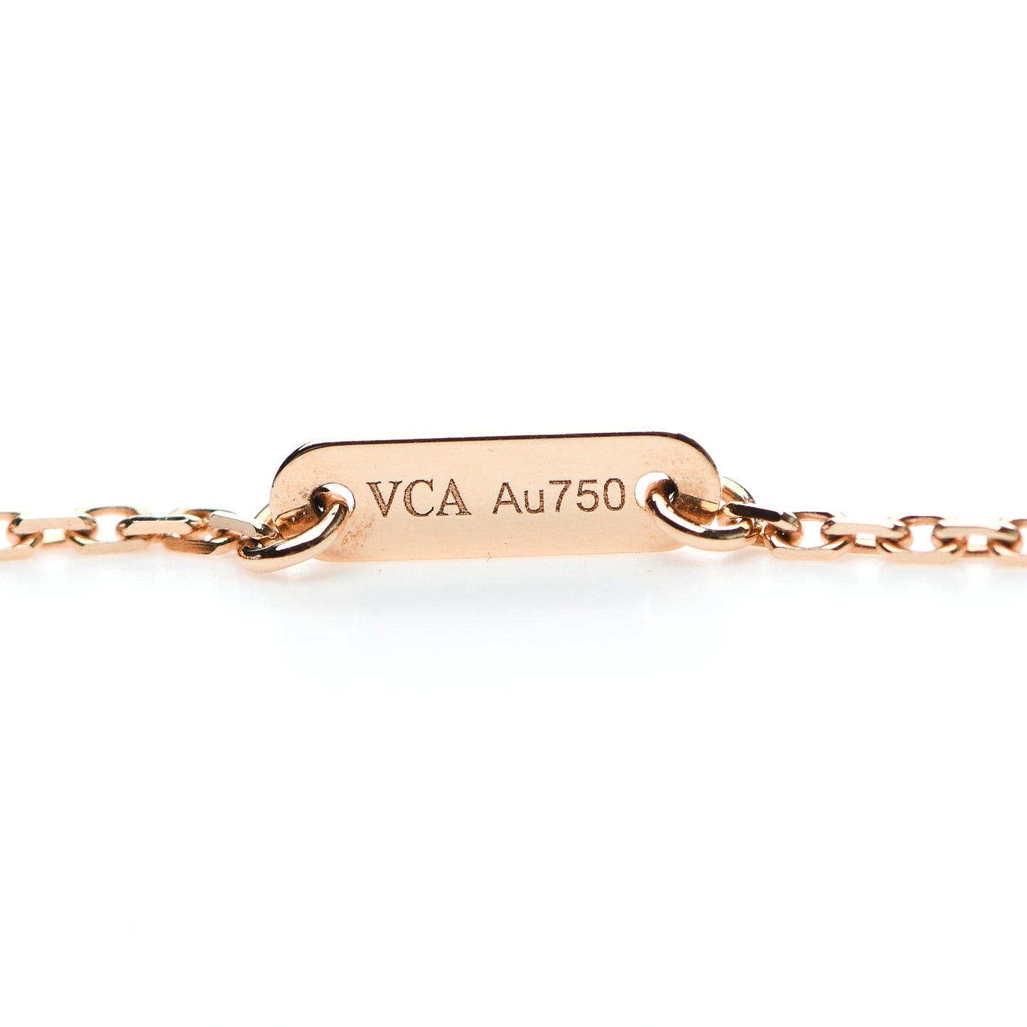 18K Rose Gold Carnelian Sweet Alhambra Pendant Necklace