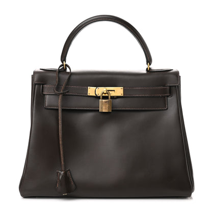 Hermes Box Kelly Retourne 28 Chocolate 1 of 21