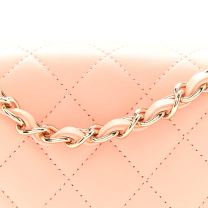 Chanel Lambskin Quilted Mini Rectangular Flap Light Pink 8 of 13