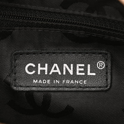 Chanel Calfskin Quilted Large Cambon Bowler Beige Black 6 of 12